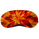 Flower Blossom Red Orange Abstract Sleeping Masks Front