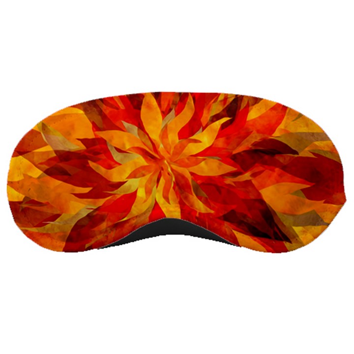 Flower Blossom Red Orange Abstract Sleeping Masks