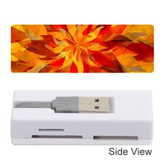 Flower Blossom Red Orange Abstract Memory Card Reader (Stick)