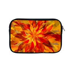 Flower Blossom Red Orange Abstract Apple MacBook Pro 13  Zipper Case