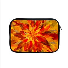 Flower Blossom Red Orange Abstract Apple MacBook Pro 15  Zipper Case