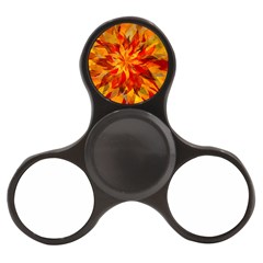 Flower Blossom Red Orange Abstract Finger Spinner