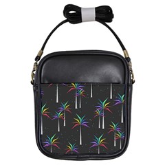 Background Flora Trees Palm Girls Sling Bag by Pakrebo