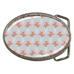 Pattern Non Seamless Floral Flowers Belt Buckles by Pakrebo