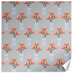 Pattern Non Seamless Floral Flowers Canvas 16  X 16  by Pakrebo