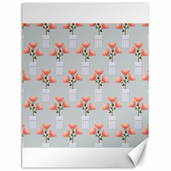 Pattern Non Seamless Floral Flowers Canvas 18  X 24  by Pakrebo