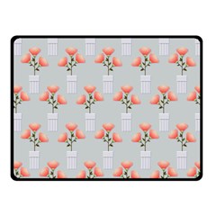 Pattern Non Seamless Floral Flowers Fleece Blanket (small) by Pakrebo