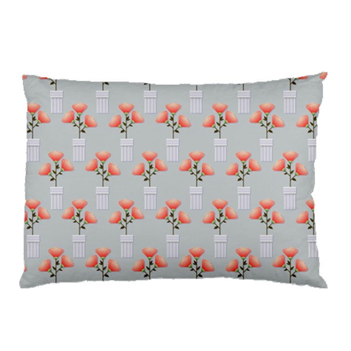 Pattern Non Seamless Floral Flowers Pillow Case (Two Sides)