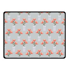 Pattern Non Seamless Floral Flowers Double Sided Fleece Blanket (small)  by Pakrebo