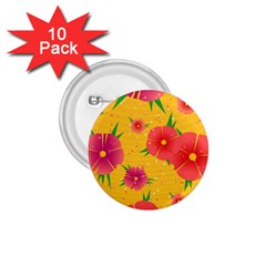 Background Flowers Floral Pattern 1.75  Buttons (10 pack)