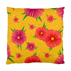 Background Flowers Floral Pattern Standard Cushion Case (One Side)