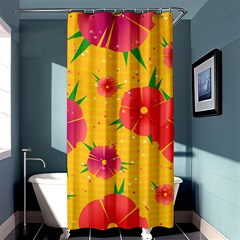 Background Flowers Floral Pattern Shower Curtain 36  x 72  (Stall) 