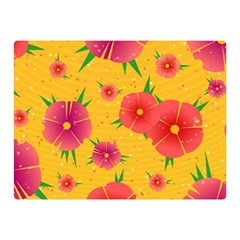 Background Flowers Floral Pattern Double Sided Flano Blanket (Mini) 