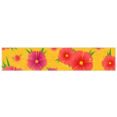 Background Flowers Floral Pattern Small Flano Scarf