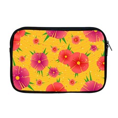 Background Flowers Floral Pattern Apple MacBook Pro 17  Zipper Case