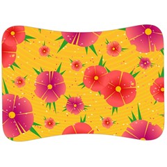 Background Flowers Floral Pattern Velour Seat Head Rest Cushion