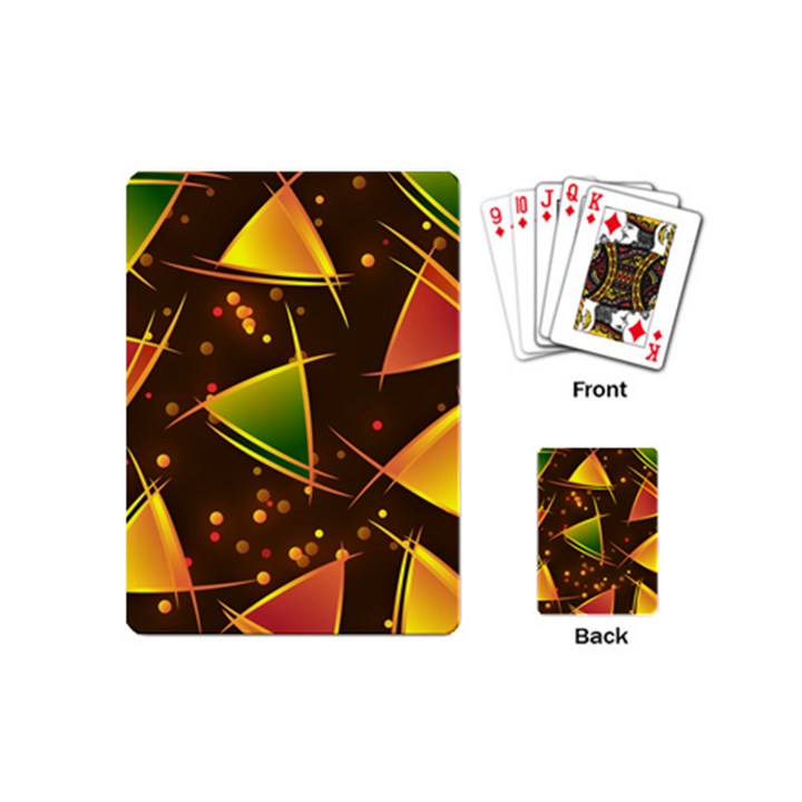 Background Non Seamless Pattern Playing Cards (Mini)