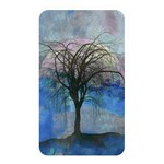 Tree Moon Sky Watercolor Painting Memory Card Reader (Rectangular) Front