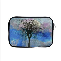 Tree Moon Sky Watercolor Painting Apple Macbook Pro 15  Zipper Case by Pakrebo