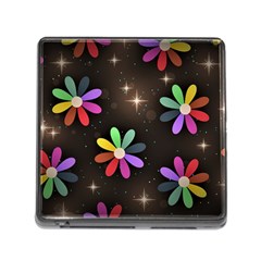 Illustrations Background Floral Flowers Memory Card Reader (square 5 Slot) by Pakrebo