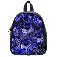 Peacock Feathers Color Plumage School Bag (small) by Pakrebo