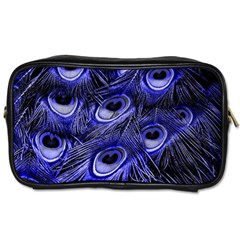 Peacock Feathers Color Plumage Toiletries Bag (one Side) by Pakrebo