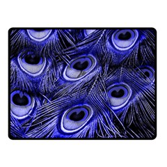 Peacock Feathers Color Plumage Fleece Blanket (small) by Pakrebo