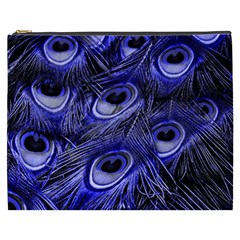 Peacock Feathers Color Plumage Cosmetic Bag (xxxl) by Pakrebo