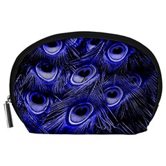 Peacock Feathers Color Plumage Accessory Pouch (large) by Pakrebo