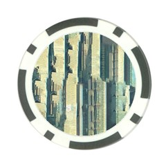 Texture Abstract Buildings Poker Chip Card Guard by Pakrebo