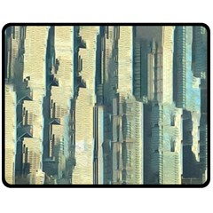 Texture Abstract Buildings Fleece Blanket (medium)  by Pakrebo