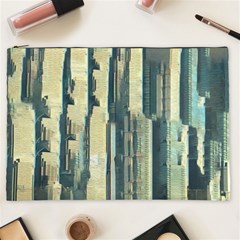 Texture Abstract Buildings Cosmetic Bag (xxl) by Pakrebo