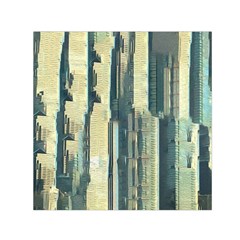 Texture Abstract Buildings Small Satin Scarf (square) by Pakrebo