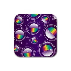 Non Seamless Pattern Background Rubber Square Coaster (4 Pack)  by Pakrebo