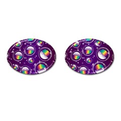 Non Seamless Pattern Background Cufflinks (oval) by Pakrebo