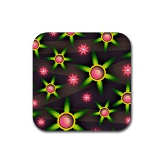 Non Seamless Pattern Background Rubber Coaster (square)  by Pakrebo