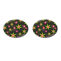 Non Seamless Pattern Background Cufflinks (oval) by Pakrebo