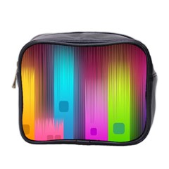 Abstract Background Colorful Mini Toiletries Bag (two Sides) by Pakrebo