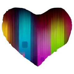 Abstract Background Colorful Large 19  Premium Heart Shape Cushions by Pakrebo