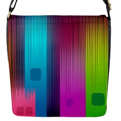 Abstract Background Colorful Flap Closure Messenger Bag (s) by Pakrebo