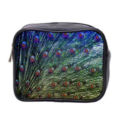 Peacock Feathers Colorful Feather Mini Toiletries Bag (two Sides) by Pakrebo