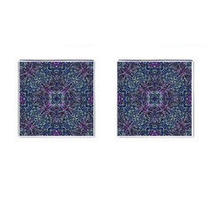 Pattern Fire Purple Repeating Cufflinks (square) by Pakrebo