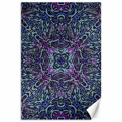 Pattern Fire Purple Repeating Canvas 12  X 18  by Pakrebo