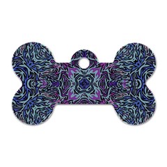 Pattern Fire Purple Repeating Dog Tag Bone (one Side) by Pakrebo