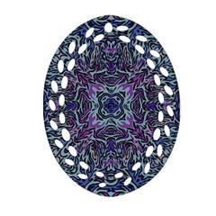 Pattern Fire Purple Repeating Ornament (oval Filigree) by Pakrebo