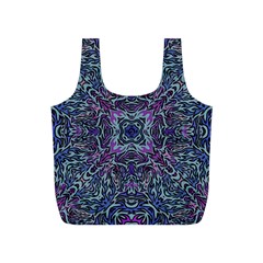 Pattern Fire Purple Repeating Full Print Recycle Bag (s) by Pakrebo