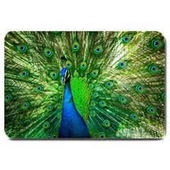 Peacock Peafowl Pattern Plumage Large Doormat  by Pakrebo