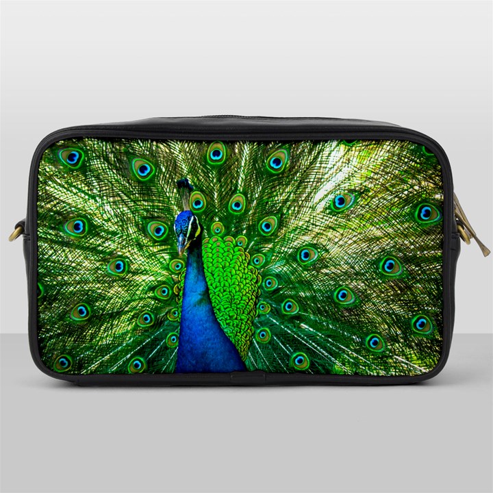 Peacock Peafowl Pattern Plumage Toiletries Bag (One Side)