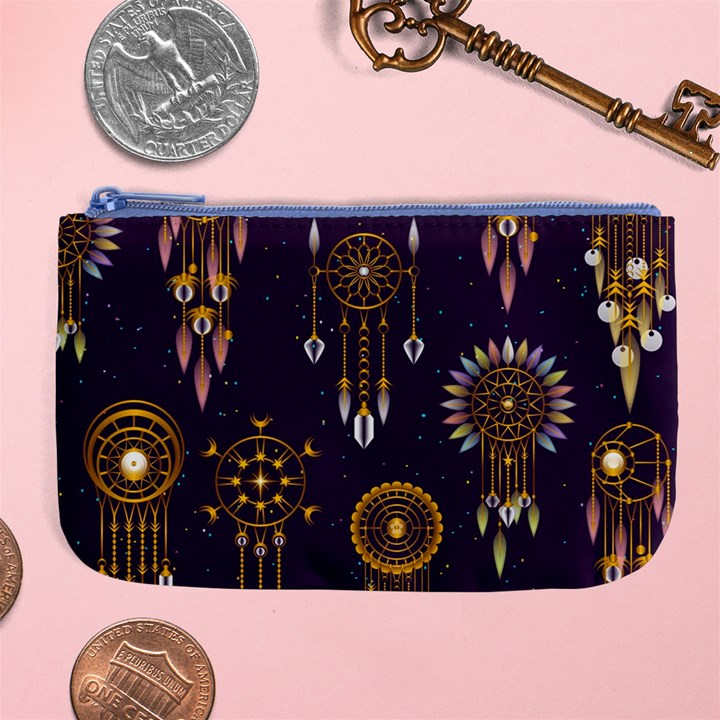 Background Non Seamless Pattern Large Coin Purse