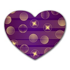 Background Purple Lines Decorative Heart Mousepads by Pakrebo